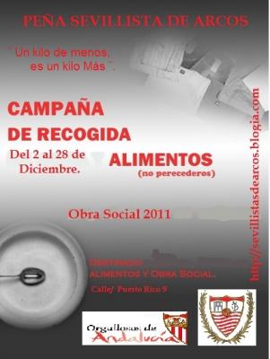 LA OBRA SOCIAL 2011, ORGANIZA UNA RECOGIDA DE ALIMENTOS.